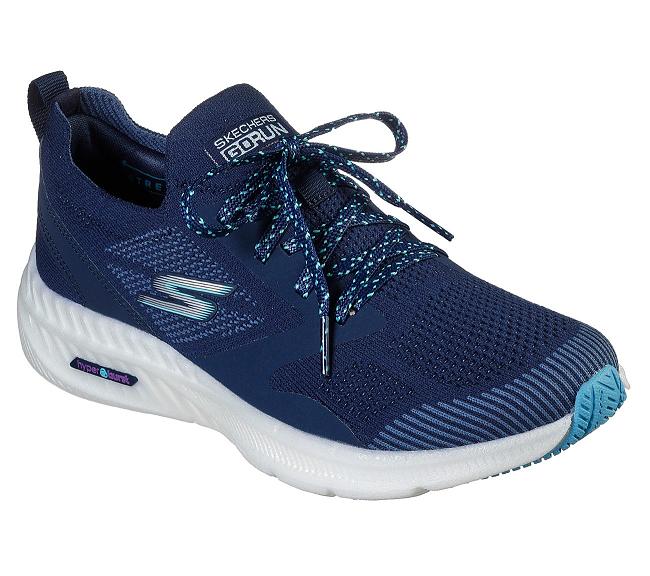 Zapatillas Running Skechers Mujer - GOrun Hyper Burst Azul Marino QNHLO1574